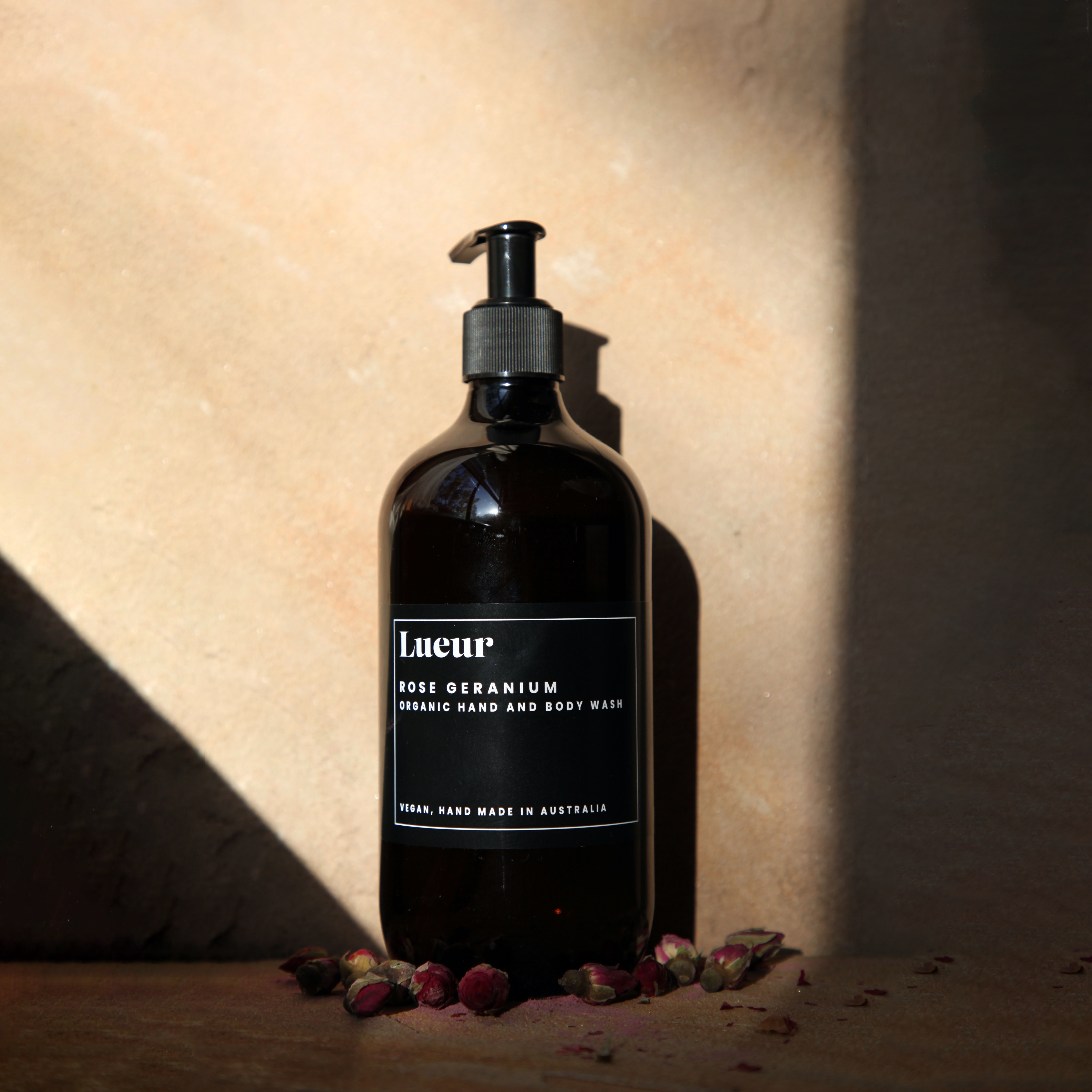 Lueur Organics Rose Geranium Organic Hand & Body Wash 500ml