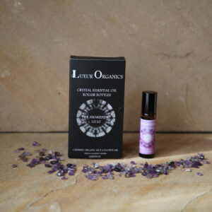 Lueur Organics 'The Awakening' 10:10 Crystal Essential Oil Roller Bottle